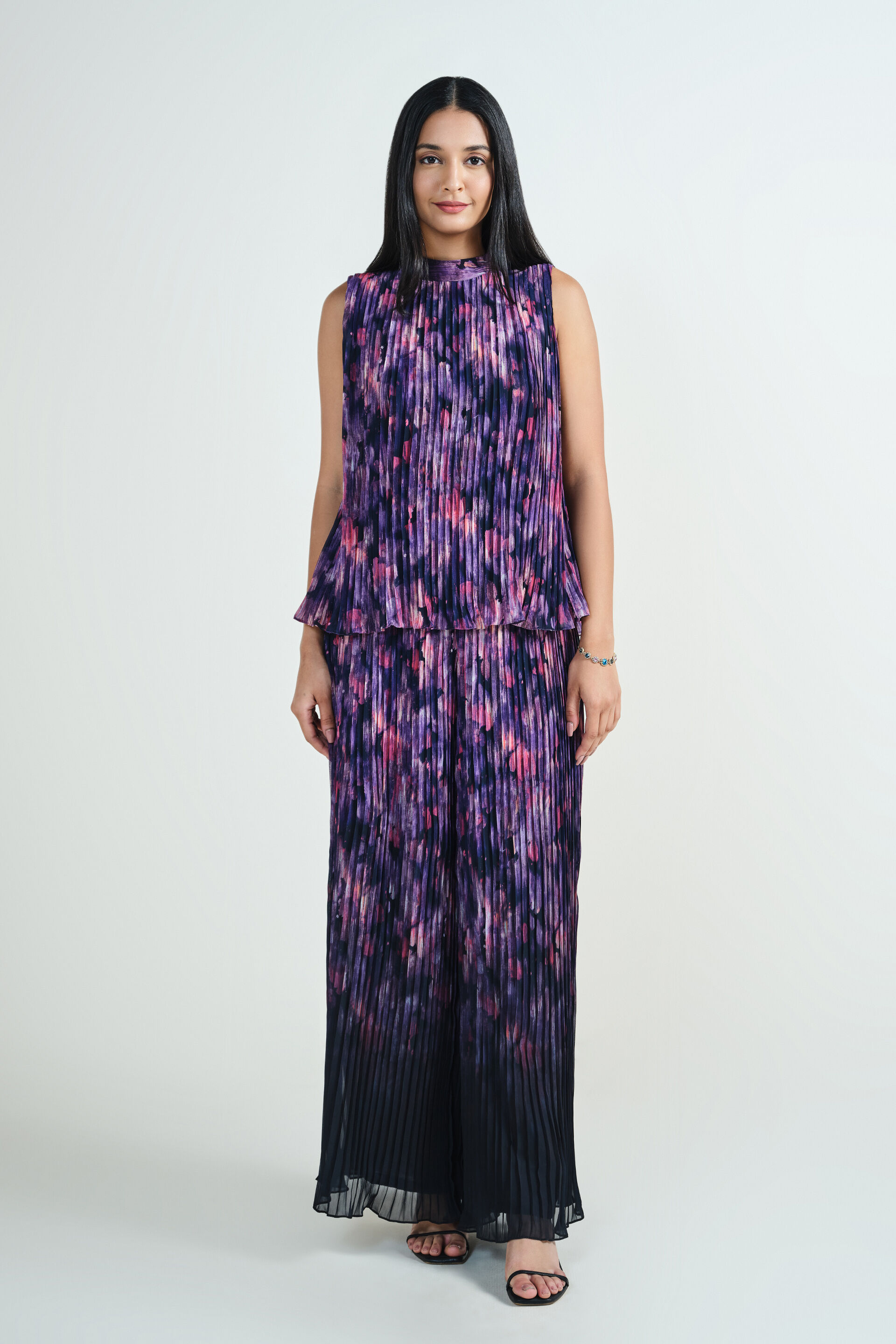 Dancing Shadows Co-ord Set, Purple, image 1